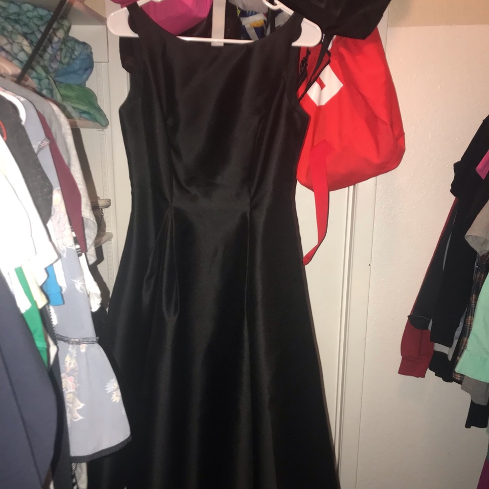 Adriana Papel Black Dress with Pockets